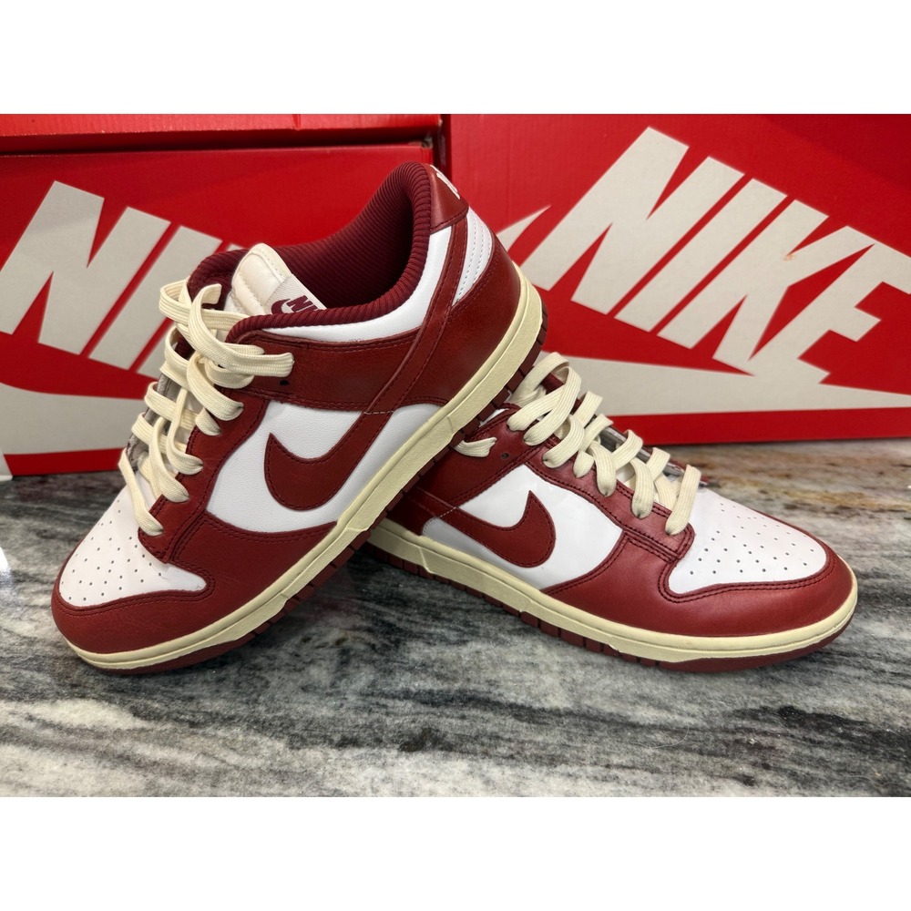 Nike Dunk Low Team Red White Sail Sneakers DD1503-108 Womens Shoes
